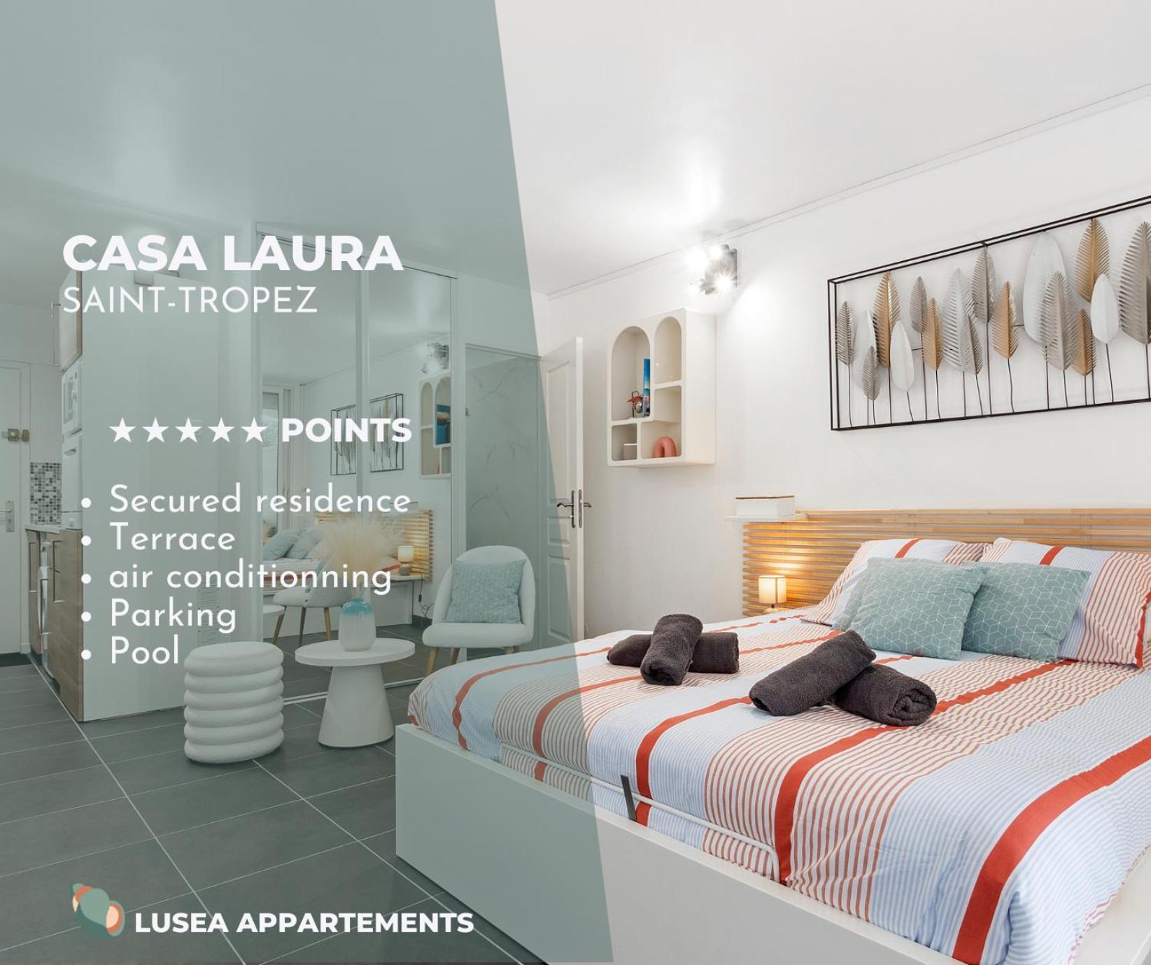Casa Laura -Parking - Pool Leilighet Saint-Tropez Eksteriør bilde